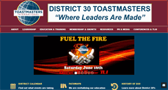 Desktop Screenshot of d30toastmasters.org